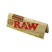 RAW ORGANIC HEMP 1.25 ROLLING PAPER