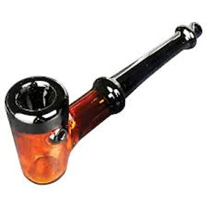 Red Eye Glass  - 4.75" LUMBERMAN HAND PIPE - AMBER