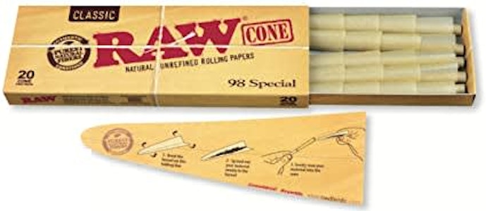 RAW - RAW CLASSIC 98 SPECIAL CONES 20 PACK