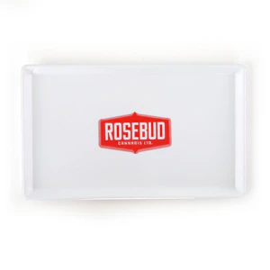 Rosebud Cannabis - Rosebud Rolling Tray White Plastic