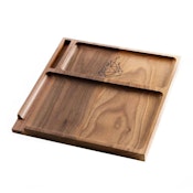BRNT Yaketa Wood Rolling Tray (Walnut Finish)