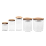 Piranha Glass Jar w/Bamboo Lid (400ml)