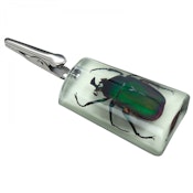 STAND UP EMERALD ROSE CLIP