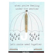 Pre-Roll Greeting Card by KushKards - Under the Weather