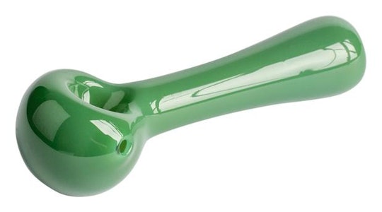 Red Eye Glass - 4.5" JADE GREEN SPOON PIPE