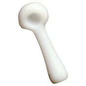 4.5" WHITE SPOON PIPE