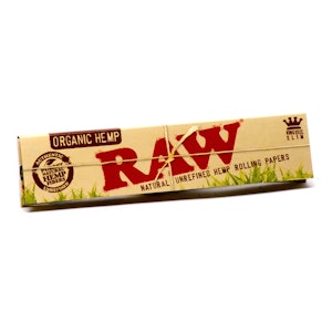 Raw - RAW ORGANIC NATURAL HEMP KING SIZE ROLLING PAPERS