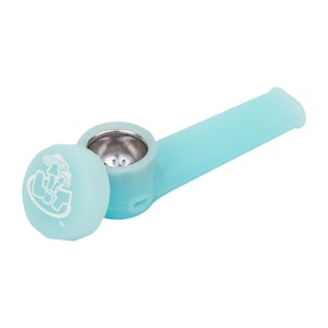 West Coast Gifts - Blue LIT Silicone Hand Pipe Glow-in-the-dark