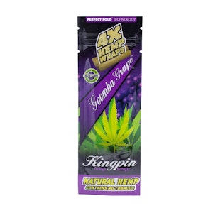 Maq Distributors - Kingpin Hemp Wraps - 4x - Goomba Grape