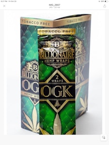 One whole sale - Billionaire Hemp wrap OGK