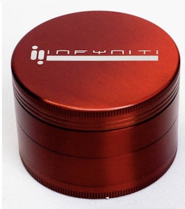 One whole sale - Infyniti 4 parts metal herb grinder Red