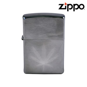 HBI Canada - Zippo Lighter - Brushed Chrome Leaf