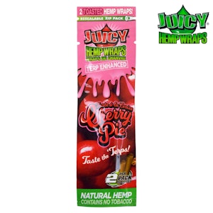 HBI Canada - Cherry Pie Juicy Jay Terp Hemp Wrap 2X per pack