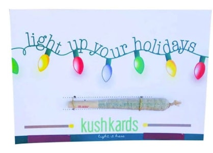 H&F Accessories  - Pre-Roll Greeting Card by KushKards - Light Up the Holidays