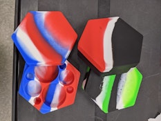Hexagonal Silicone Stash Container - Various Colours