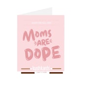 Pre-Roll Greeting Card by KushKards - Moms are Dope