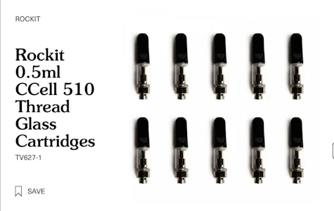 West coast.Gifts - Rockit 0.5ml CCell 510 Thread Glass Cartridges