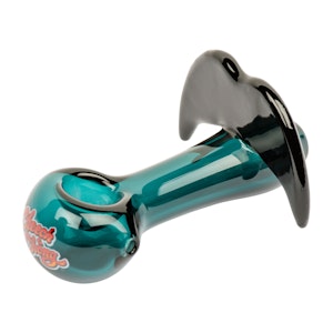 WCG Accessories - Cheech & Chong Glass 4" Teal Moustache Ride Hand Pipe