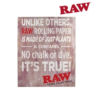 HBI CANADA - RAW No Chalk Sign