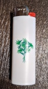 Green Bouquet Bic Lighter