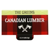 Greens Unbleached Hemp Rolling Papers with Tips 1.25" Rolling Papers, Cones and Filters