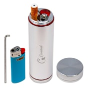 Cannatonik 3 in 1 Silver Grinder Dugout Stash