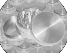 2" w/Stash -3 piece Aluminum Grinder