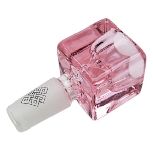  Karma Glass - Pink Glass Bowl 14mm Cube - Karma Glass