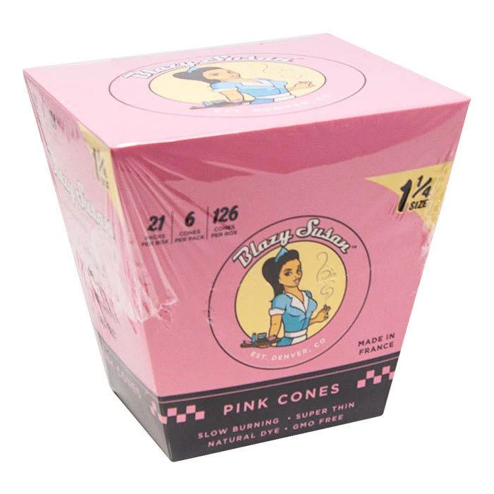 SMOKE ARSENAL - Blazy Susan Cones 1.25 6pk Pink Main Image
