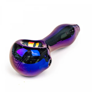 Red Eye Tek - Blue Red Eye Tek 4" Metallic Terminator Finish Spoon Hand Pipe