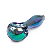 Green Red Eye Tek 4" Metallic Terminator Finish Spoon Hand Pipe