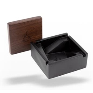 BRNT - Ashtray- BRNT Briq Black Concrete w/ Walnut