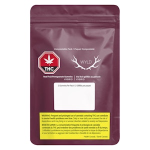 Wyld - Wyld Real Fruit Pomegranate Soft Chews 1:1 - 2x4g