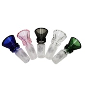 Glass Bowl Karma 14mm Ribbed Cone Assorted