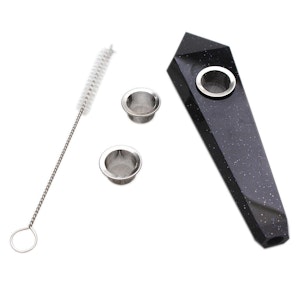 Accessory Distributor - Blue Sandstone Crystal Pipe