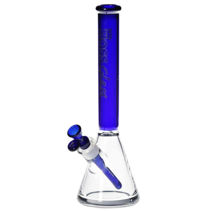 Bong- Hoss Glass 14" Beaker Blue