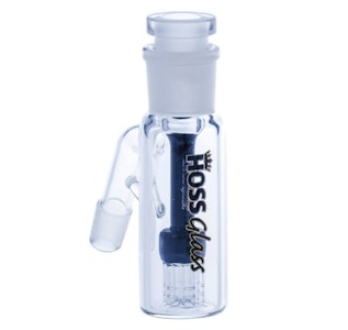 Hoss Glass - Ash Catcher- Hoss Glass 14mm w/ 6" Arm Downstem Black