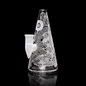 Glass Bong - Glass Bong - Milkyway 6" Hypnotic Pyramid Rig/Bubbler