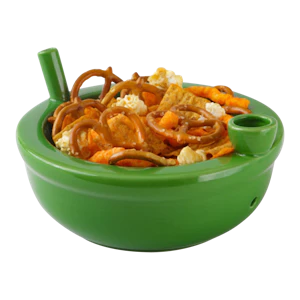 Maq Distributors - Ceramic Bowl Pipe - Ceramic Munchies Bowl- Green