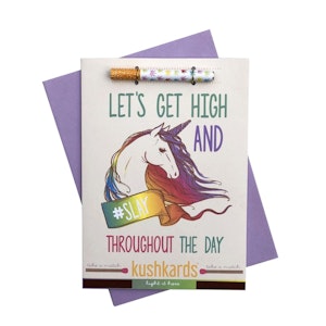 H&F Accessories  - Pre-Roll Greeting Card by KushKards - Slay the Day