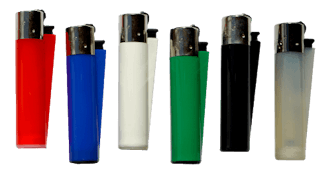 Clipper Round Lighters-Asst