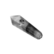 Obsidian Crystal Pipe