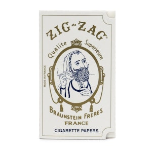 Zig-Zag - Zig-Zag White Single Wide Rolling Papers - 1 1/2 Slow Burning