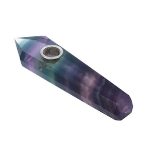 Accessory Distributor - Rainbow Fluorspar Crystal Pipe