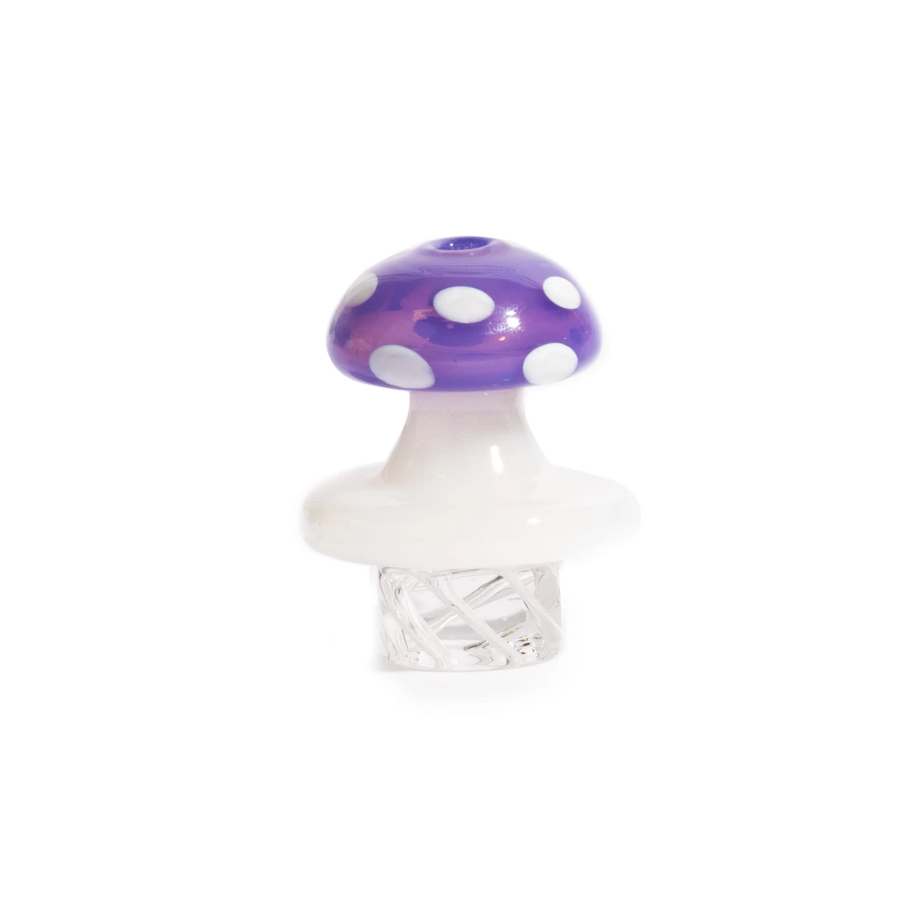West Coast Gifts - Purple RED EYE GLASS MUSHROOM WHIRLPOOL CARB CAP Main Image