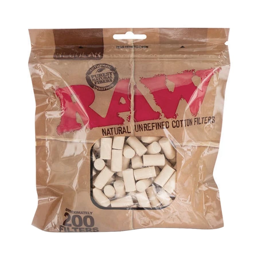 RAW Slim Pure Cotton Filters | 200-Pack