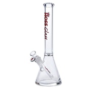 Bong- Hoss Glass 14" Beaker Red