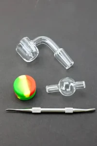 Onewholesale  - Cannaco Quartz Banger and Bubble Carb Cap Set - Male 14MM set