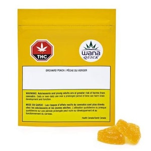 Wana QUICK - ORCHARD PEACH SATIVA SOUR GUMMIES