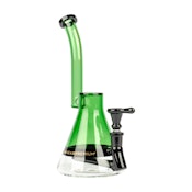 10" GEAR Premium Tuxedo Green Choice Bubbler w/Stemline Perc